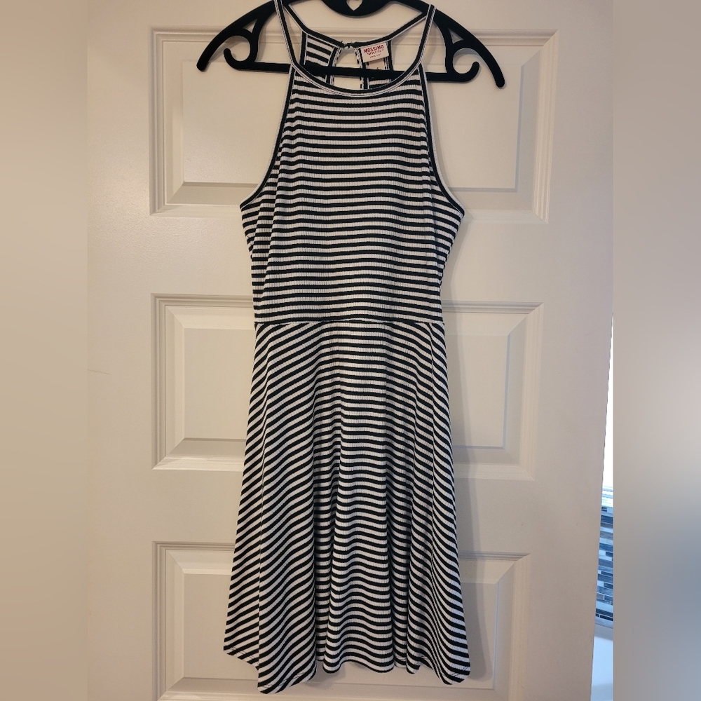 Mossimo black and white A-line dress